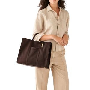 Fossil Brown Carmen Tote
